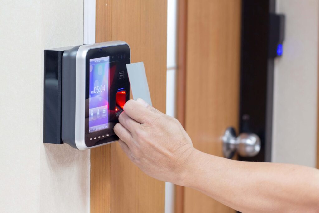 Access control system installed in workplace