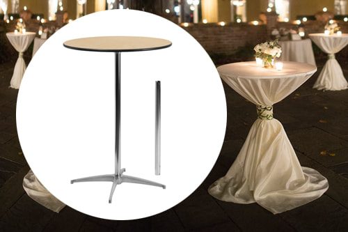 high cocktail table rentals