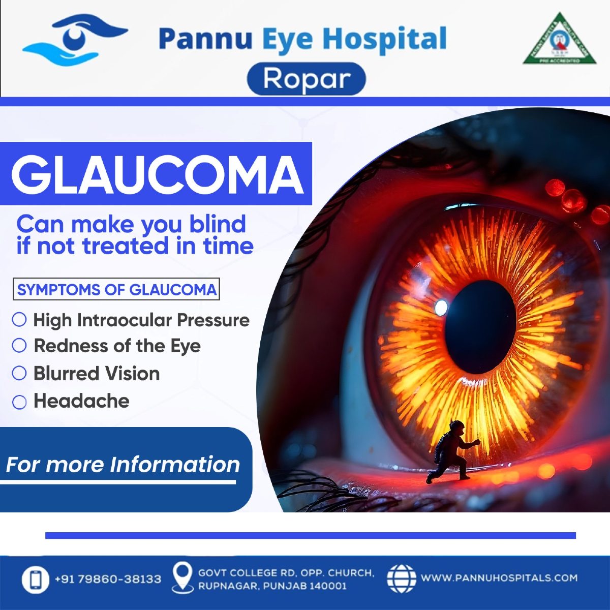 Don’t Let Glaucoma Hold You Back – Trust Pannu Eye Hospital in Ropar