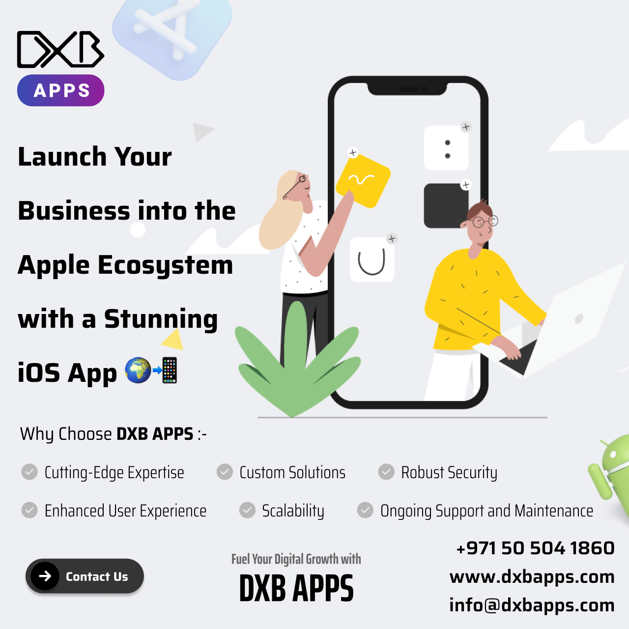 Enjoy business innovation through DXB APPS expertise in Mobile Application Development Abu Dhabi